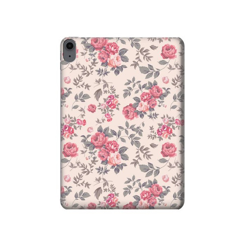 W3095 Vintage Rose Pattern Funda Carcasa Case para iPad Air (2022, 2020), Air 11 (2024), Pro 11 (2022)