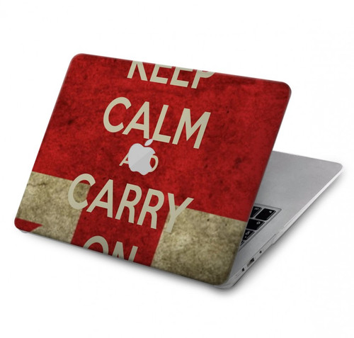 W0674 Keep Calm and Carry On Funda Carcasa Case para MacBook Air 13″ (2022,2024) - A2681, A3113