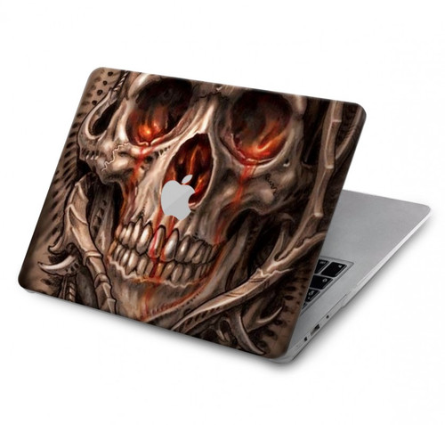 W1675 Skull Blood Tattoo Funda Carcasa Case para MacBook Air 13″ (2022,2024) - A2681, A3113
