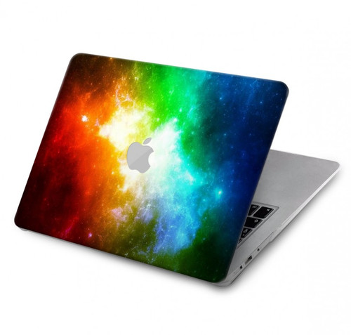 W2312 Colorful Rainbow Space Galaxy Funda Carcasa Case para MacBook Air 13″ (2022,2024) - A2681, A3113