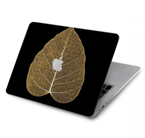 W2331 Gold Leaf Buddhist Om Symbol Funda Carcasa Case para MacBook Air 13″ (2022,2024) - A2681, A3113