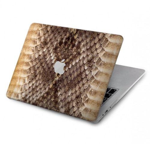 W2875 Rattle Snake Skin Graphic Printed Funda Carcasa Case para MacBook Air 13″ (2022,2024) - A2681, A3113