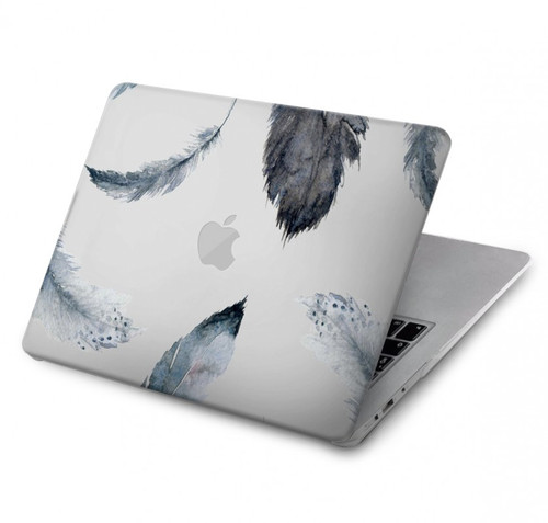 W3085 Feather Paint Pattern Funda Carcasa Case para MacBook Air 13″ (2022,2024) - A2681, A3113