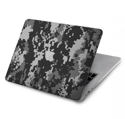 W3293 Urban Black Camo Camouflage Funda Carcasa Case para MacBook Air 13″ (2022,2024) - A2681, A3113