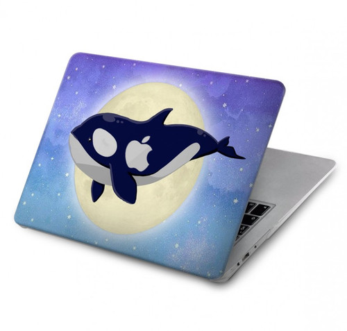 W3807 Killer Whale Orca Moon Pastel Fantasy Funda Carcasa Case para MacBook Air 13″ (2022,2024) - A2681, A3113