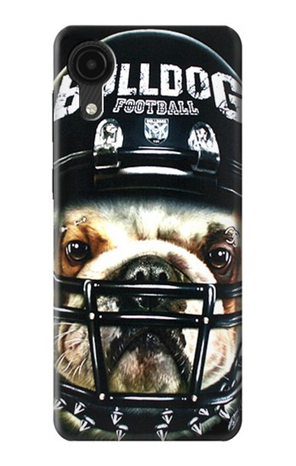 W0098 Bulldog American Football Funda Carcasa Case y Caso Del Tirón Funda para Samsung Galaxy A03 Core