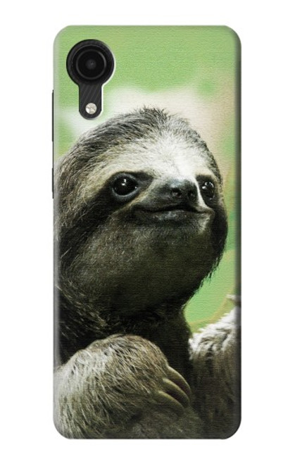 W2708 Smiling Sloth Funda Carcasa Case y Caso Del Tirón Funda para Samsung Galaxy A03 Core