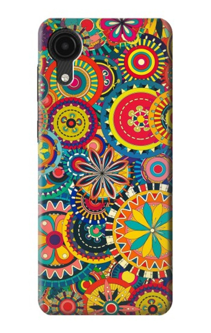 W3272 Colorful Pattern Funda Carcasa Case y Caso Del Tirón Funda para Samsung Galaxy A03 Core