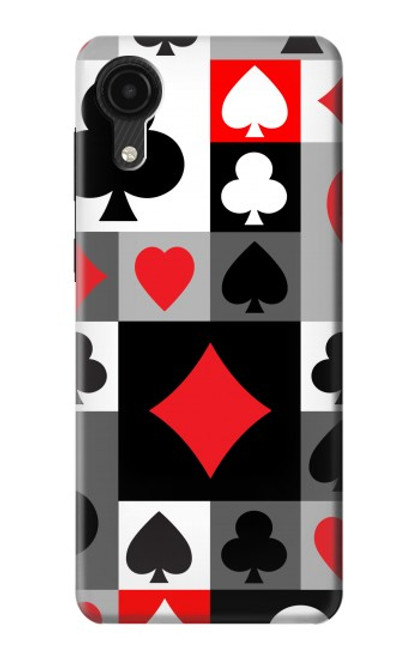 W3463 Poker Card Suit Funda Carcasa Case y Caso Del Tirón Funda para Samsung Galaxy A03 Core