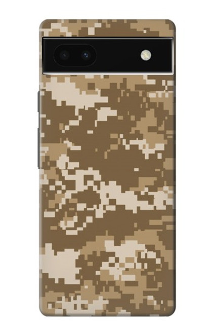 W3294 Army Desert Tan Coyote Camo Camouflage Funda Carcasa Case y Caso Del Tirón Funda para Google Pixel 6a