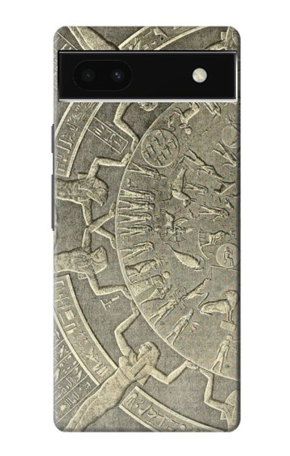 W3396 Dendera Zodiac Ancient Egypt Funda Carcasa Case y Caso Del Tirón Funda para Google Pixel 6a