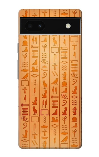 W3440 Egyptian Hieroglyphs Funda Carcasa Case y Caso Del Tirón Funda para Google Pixel 6a