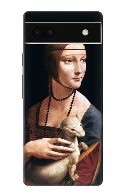 W3471 Lady Ermine Leonardo da Vinci Funda Carcasa Case y Caso Del Tirón Funda para Google Pixel 6a