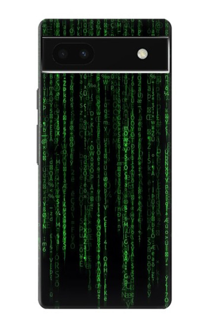 W3668 Binary Code Funda Carcasa Case y Caso Del Tirón Funda para Google Pixel 6a