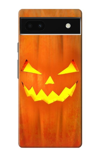 W3828 Pumpkin Halloween Funda Carcasa Case y Caso Del Tirón Funda para Google Pixel 6a