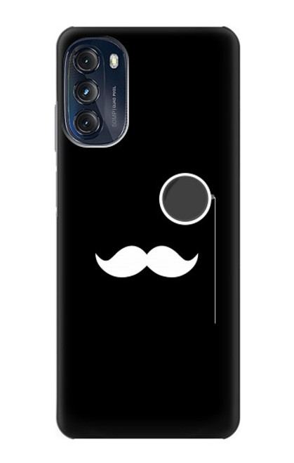 W1946 Sir Mustache Minimalism Funda Carcasa Case y Caso Del Tirón Funda para Motorola Moto G (2022)