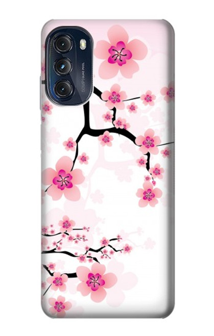 W2359 Plum Blossom Funda Carcasa Case y Caso Del Tirón Funda para Motorola Moto G (2022)