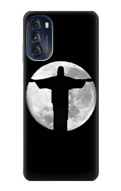 W2511 Jesus Statue Christ Rio de Janeiro Funda Carcasa Case y Caso Del Tirón Funda para Motorola Moto G (2022)