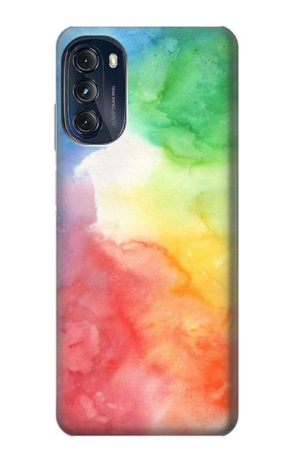 W2945 Colorful Watercolor Funda Carcasa Case y Caso Del Tirón Funda para Motorola Moto G (2022)