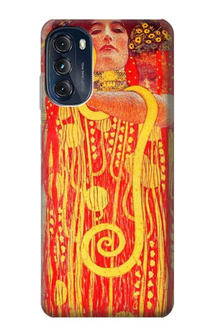 W3352 Gustav Klimt Medicine Funda Carcasa Case y Caso Del Tirón Funda para Motorola Moto G (2022)