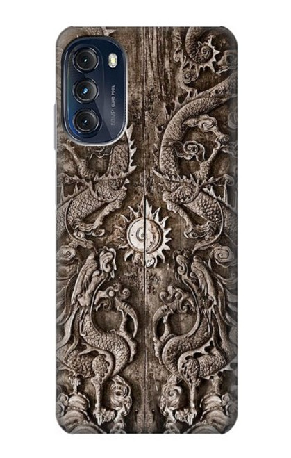 W3395 Dragon Door Funda Carcasa Case y Caso Del Tirón Funda para Motorola Moto G (2022)