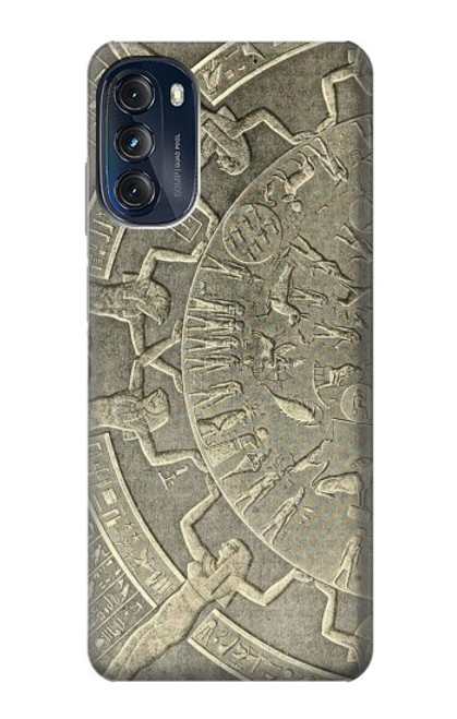 W3396 Dendera Zodiac Ancient Egypt Funda Carcasa Case y Caso Del Tirón Funda para Motorola Moto G (2022)