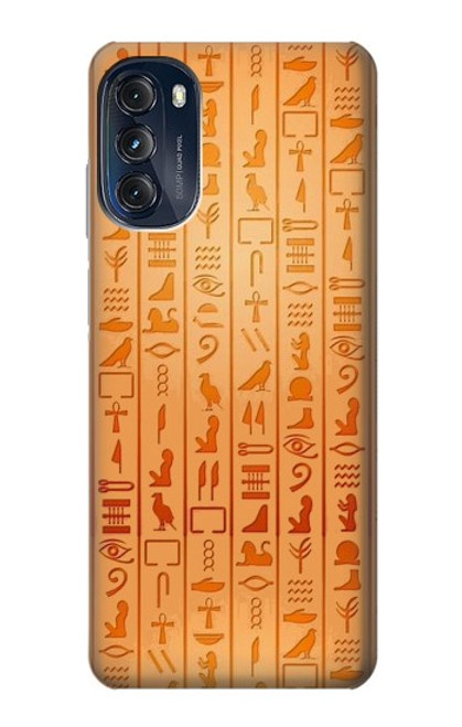 W3440 Egyptian Hieroglyphs Funda Carcasa Case y Caso Del Tirón Funda para Motorola Moto G (2022)