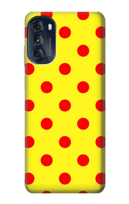 W3526 Red Spot Polka Dot Funda Carcasa Case y Caso Del Tirón Funda para Motorola Moto G (2022)