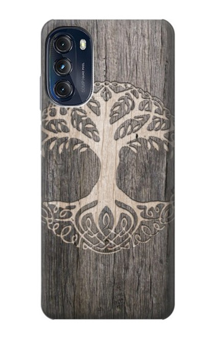 W3591 Viking Tree of Life Symbol Funda Carcasa Case y Caso Del Tirón Funda para Motorola Moto G (2022)