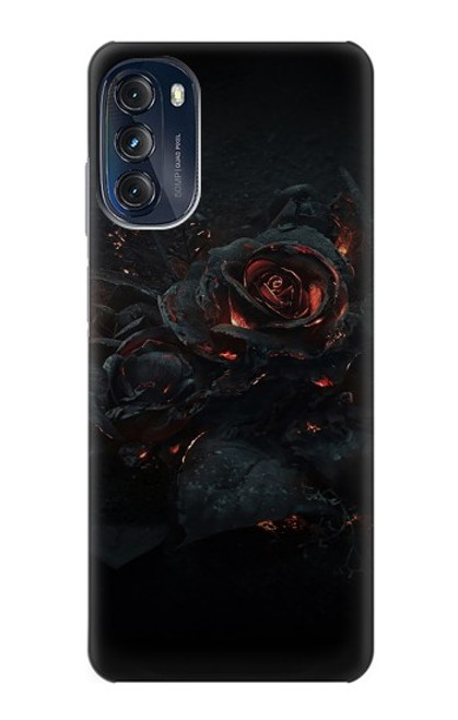 W3672 Burned Rose Funda Carcasa Case y Caso Del Tirón Funda para Motorola Moto G (2022)