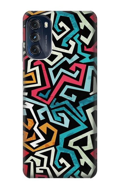 W3712 Pop Art Pattern Funda Carcasa Case y Caso Del Tirón Funda para Motorola Moto G (2022)