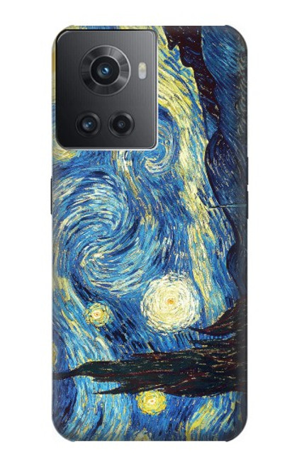 W0213 Van Gogh Starry Nights Funda Carcasa Case y Caso Del Tirón Funda para OnePlus Ace