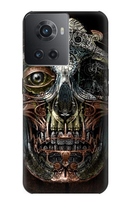 W1685 Steampunk Skull Head Funda Carcasa Case y Caso Del Tirón Funda para OnePlus Ace