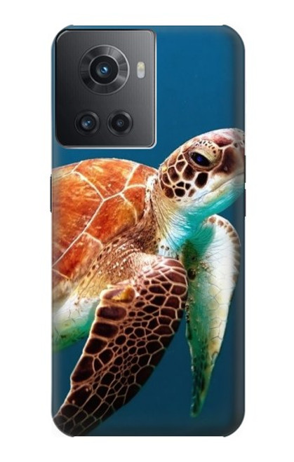 W3497 Green Sea Turtle Funda Carcasa Case y Caso Del Tirón Funda para OnePlus Ace