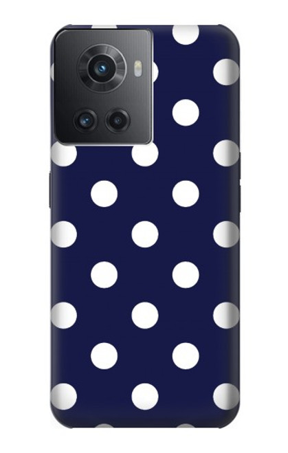 W3533 Blue Polka Dot Funda Carcasa Case y Caso Del Tirón Funda para OnePlus Ace