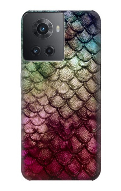 W3539 Mermaid Fish Scale Funda Carcasa Case y Caso Del Tirón Funda para OnePlus Ace