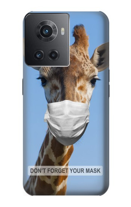 W3806 Funny Giraffe Funda Carcasa Case y Caso Del Tirón Funda para OnePlus Ace