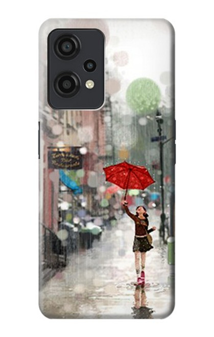 W0108 Girl in The Rain Funda Carcasa Case y Caso Del Tirón Funda para OnePlus Nord CE 2 Lite 5G