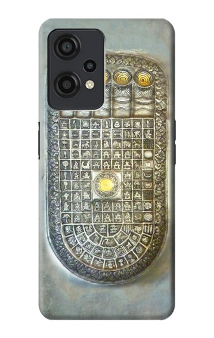 W1484 Buddha Footprint Funda Carcasa Case y Caso Del Tirón Funda para OnePlus Nord CE 2 Lite 5G