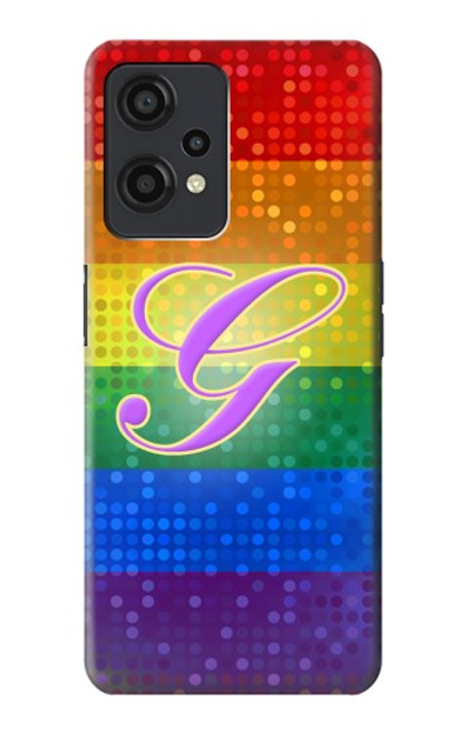 W2899 Rainbow LGBT Gay Pride Flag Funda Carcasa Case y Caso Del Tirón Funda para OnePlus Nord CE 2 Lite 5G