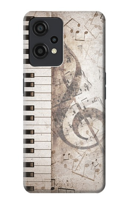 W3390 Music Note Funda Carcasa Case y Caso Del Tirón Funda para OnePlus Nord CE 2 Lite 5G