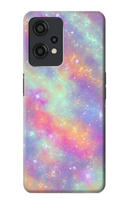 W3706 Pastel Rainbow Galaxy Pink Sky Funda Carcasa Case y Caso Del Tirón Funda para OnePlus Nord CE 2 Lite 5G