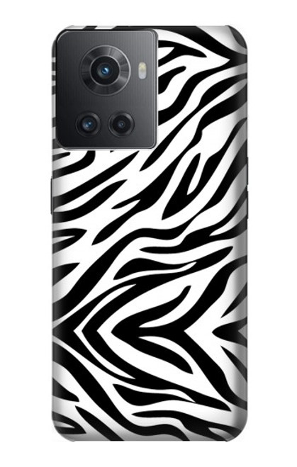 W3056 Zebra Skin Texture Graphic Printed Funda Carcasa Case y Caso Del Tirón Funda para OnePlus 10R