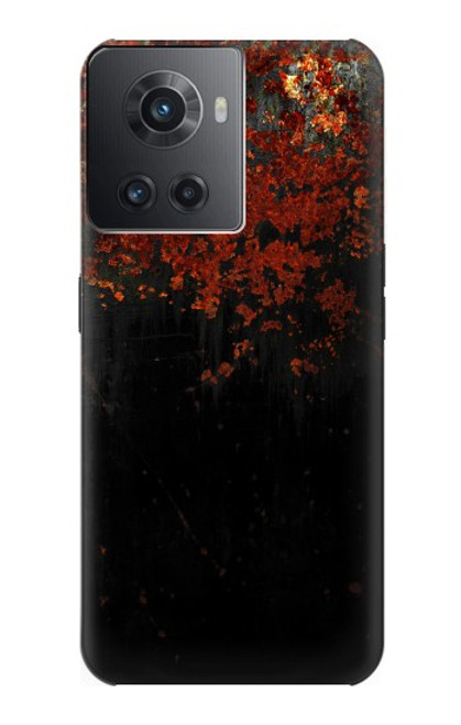 W3071 Rusted Metal Texture Graphic Funda Carcasa Case y Caso Del Tirón Funda para OnePlus 10R