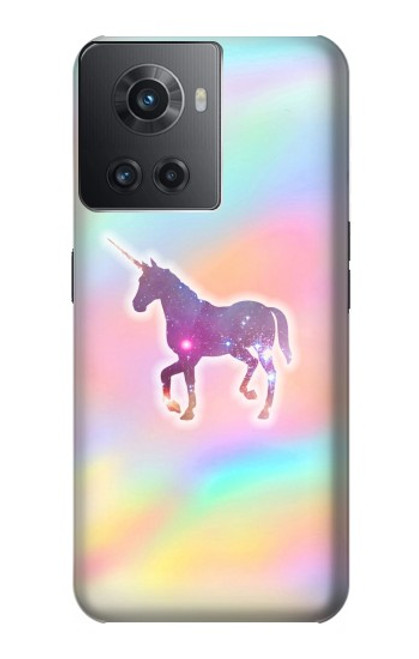 W3203 Rainbow Unicorn Funda Carcasa Case y Caso Del Tirón Funda para OnePlus 10R