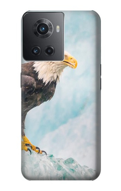 W3843 Bald Eagle On Ice Funda Carcasa Case y Caso Del Tirón Funda para OnePlus 10R