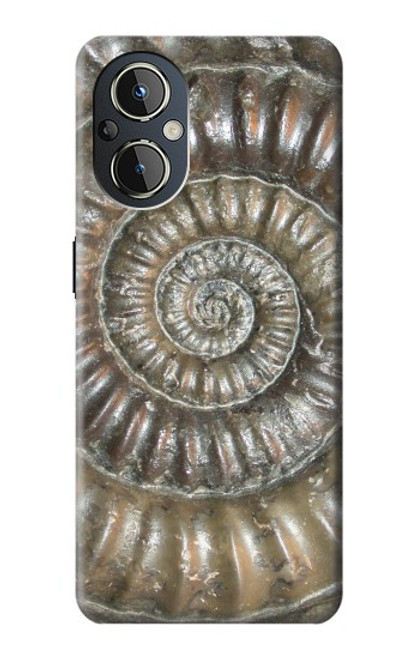 W1788 Ammonite Fossil Funda Carcasa Case y Caso Del Tirón Funda para OnePlus Nord N20 5G