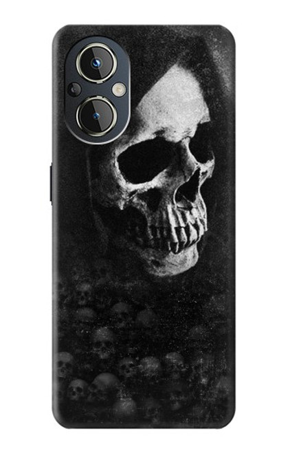 W3333 Death Skull Grim Reaper Funda Carcasa Case y Caso Del Tirón Funda para OnePlus Nord N20 5G