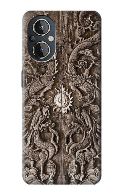 W3395 Dragon Door Funda Carcasa Case y Caso Del Tirón Funda para OnePlus Nord N20 5G