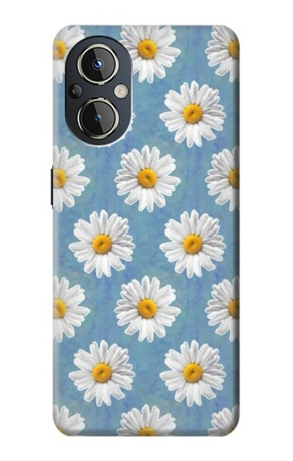 W3454 Floral Daisy Funda Carcasa Case y Caso Del Tirón Funda para OnePlus Nord N20 5G